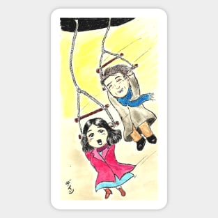 Swinging Sticker